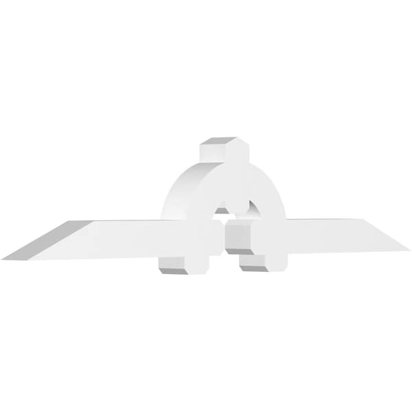 Ekena Millwork Ericson Architectural Grade PVC Gable Bracket, 96"W x 20"H x 6"D x 6"F, 5/12 Pitch GBP096X20X0606ERI00 - main